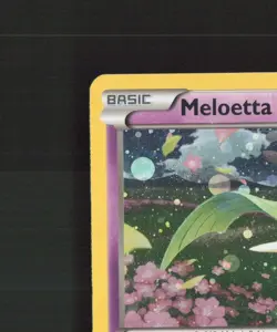 Meloetta XY193 XY Black Star Promo Cosmos Holo Pokemon Card LP - Image 3