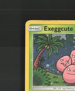 Exeggcute SM119 Sun & Moon Black Star Promo Cosmos Holo Pokemon Card DMG - Image 3