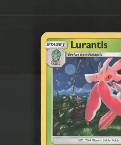 Lurantis SM25 Sun & Moon Black Star Promo Cosmos Holo Pokemon Card DMG - Image 3
