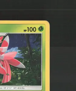 Lurantis SM25 Sun & Moon Black Star Promo Cosmos Holo Pokemon Card DMG - Image 4