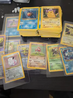 Lot Of 200 Pokemon Base Set Cards With One Holographic From Era - Image 1