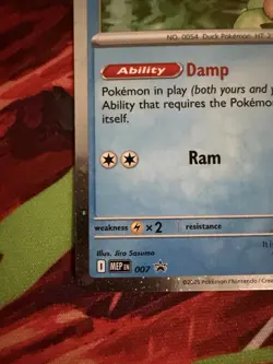 Psyduck 007 Mega Evolution Black Star Promo Holo Pokemon Card - Image 3