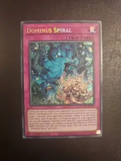 Dominus Spiral DOOD-EN079 Secret Rare Yugioh Doom of Dimensions TCG 1st Edition - Image 1