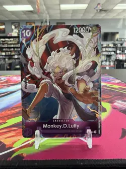 One Piece Monkey D. Luffy 1st Anniversary Winner Gear 5 English Promo P-041 - Image 1