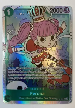 Near Mint Perona OP12-034 SR Foil, One Piece CCG: Legacy of the Master - Image 1