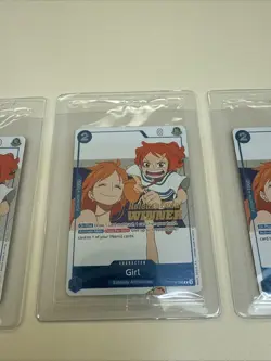 Girl (OP14 Release Event Winner) P-096 One Piece Promotion Cards Foil x3 - Image 3