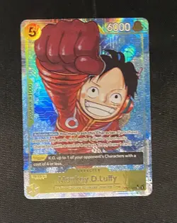 One Piece Monkey D. Luffy English Alternate Art Super Rare (OP07-109) - Image 1