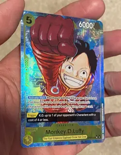 One Piece Monkey D. Luffy English Alternate Art Super Rare (OP07-109) - Image 3