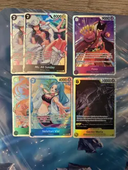 Super Rare Lot Nami One Piece CCG OP14 The Azure Seas Seven Lot of 6 Gecko Moria - Image 1