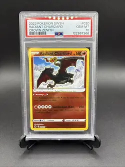 Pokemon TCG Radiant Charizard Crown Zenith Holo Card 020/159 PSA Gem Mint 10 - Image 1
