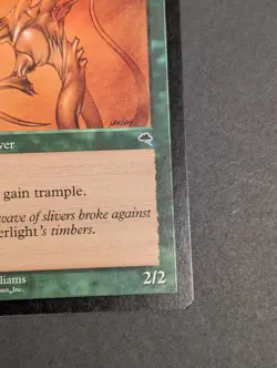 MTG Card - 1x Horned Sliver - Tempest - LP - Vintage - Magic The Gathering 1997 - Image 4