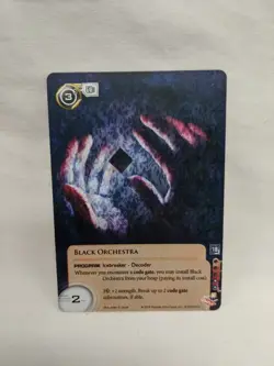 Android Netrunner Black Orchestra Organized Play Promo Card - Image 1