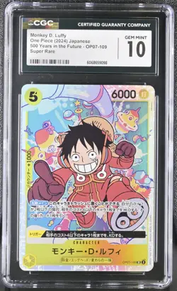 CGC GEM MINT 10 Monkey D. Luffy OP07-109 500 YEARS ONE PIECE Card Japanese - Image 1