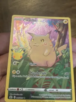 Pokemon Pikachu TCG Holo Ultra Rare Card Celebrations 005/025 NM Condition - Image 4