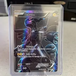 Zekrom 114/114 Black & White 2011 Full Art Holo Pokemon Card Black Background - Image 1