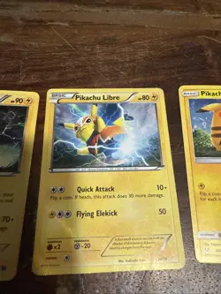 Pokemon TCG Pikachu Holographic 4 Card Lot - Image 3