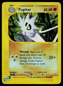 Pokemon Card - Pupitar Aquapolis 56/147 Uncommon Reverse Holo - Image 1