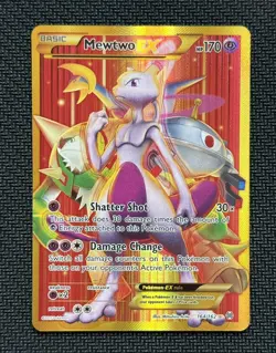 Mewtwo EX 164/162 Holo Full Art Secret Rare Pokemon TCG XY Breakthrough Card NM - Image 1