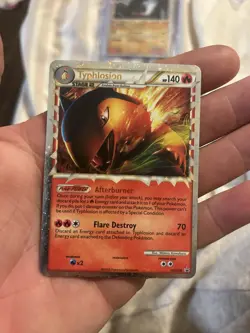 Pokemon TCG Typhlosion (Prime) HGSS09 HGSS Black Star Promo Card Holo LP - Image 1