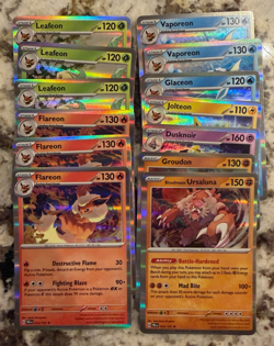 POKEMON TCG 2025 S&V Prismatic Evolutions Rare Holo Card Lot (13) - Image 1