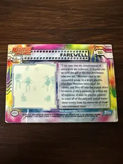 Pokemon Card FAREWELL #39 Mewtwo Strikes Back Blue Logo Pokemon Topps HOLO - Image 2