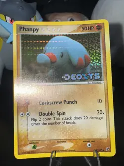 Pokemon TCG Phanpy EX Deoxys 69/107 Reverse Holo Common Card - Image 1