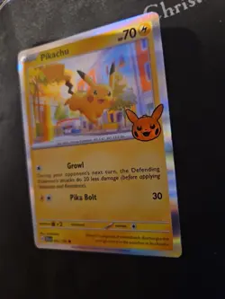 Pokemon Pikachu Trick Or Trade 2023 Holo Card 62/193 - Image 2