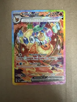Pokemon TCG Flareon EX Prismatic Evolutions Card 146/131 Near Mint Condition - Image 1