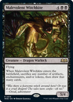Malevolent Witchkite [Wilds of Eldraine] Magic MTG - Image 1