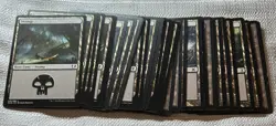 Magic the Gathering Black Lands Mixed Lot of (40) LP Lightly Played MtG - Image 1