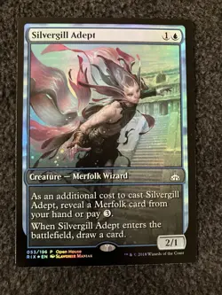 Magic The Gathering MTG - Silvergill Adept Foil - Open House Promos - Image 1