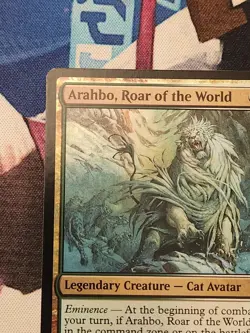 MTG Commander 2017 - Arahbo, Roar Of The World FOIL NM - Image 3