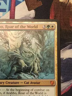 MTG Commander 2017 - Arahbo, Roar Of The World FOIL NM - Image 4