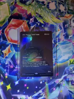 Fire Nation Tank Train (Borderless Foil) Mythic MTG Avatar Eternal - Image 1