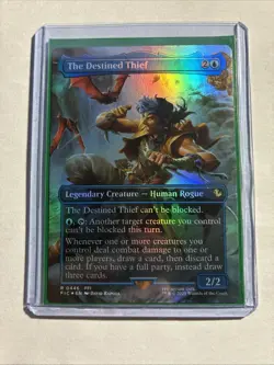 The Destined Thief Borderless Commander: FINAL FANTASY Foil MTG + Bonus Rare!!! - Image 1