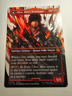Clive, Ifrit's Dominant NM M (0318) (Borderless) MTG Final Fantasy Regular - Image 1