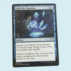 Solve the Equation, Strixhaven, Near Mint, MTG Magic the Gathering - Image 1