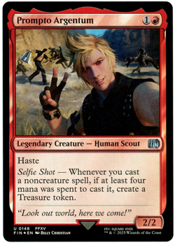 Prompto Argentum (Foil) - 0148 - Final Fantasy - MTG - NM/M - Image 1