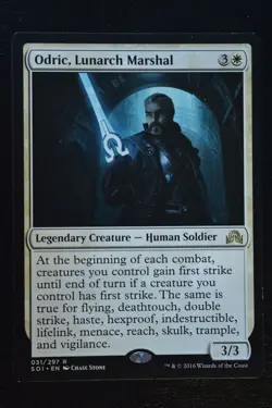 Magic The Gathering MTG ODRIC, LUNARCH MARSHAL Shadows Over Innistrad LP Played - Image 1