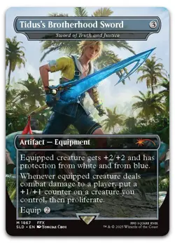 Tidus's Brotherhood Sword - Sword of Truth and Justice #1867 NM Secret Lair Drop - Image 1