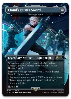 Cloud's Buster Sword - Umezawa's Jitte #1865 (NM) Secret Lair Drop SLD Magic MTG - Image 1