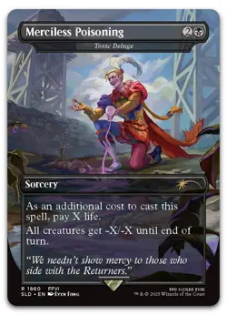 Merciless Poisoning - Toxic Deluge #1860 (NM) Secret Lair Drop SLD Magic MTG - Image 1