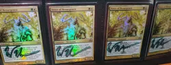 MTG 4 X FOIL VOICE OF RESURGENCE SHADOW SIGNED BY ARTIST - Image 1