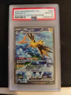 2023 Pokemon Zapdos EX Special Illustration Rare #202 PSA 10 - Image 1