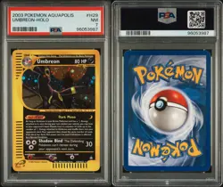 2003 POKEMON AQUAPOLIS #H29 UMBREON-HOLO PSA 7 - Image 3
