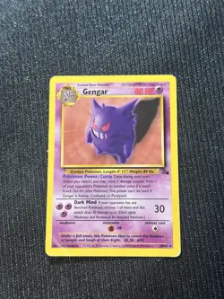 Pokemon TCG Gengar HP Non Holo Fossil - Image 1