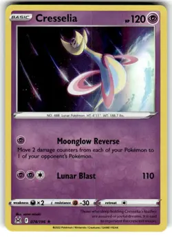 x1 Cresselia - 074/196 - Holo Rare Pokemon SS11 Lost Origin NM - Image 1