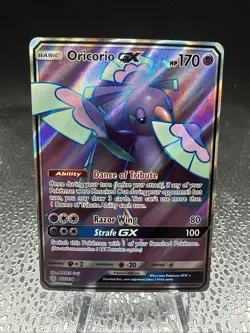 Pokemon TCG - SM Cosmic Eclipse Oricorio GX (Full Art) 217/236 - Near Mint - Image 1