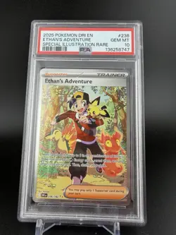 PSA 10 Ethan's Adventure 236/182 Sv10: Destined Rivals Holo Pokemon - Image 1