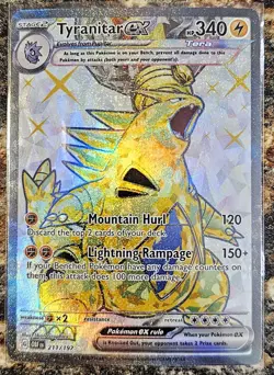 Pokemon 2013 Obsidian Flames Tyranitar Ex 211 Ultra Rare Holo NM or Better - Image 1